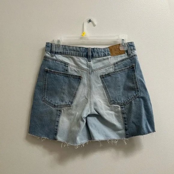 Zara Girls Contrast Split Jean Shorts 13-14 - Picture 6 of 6